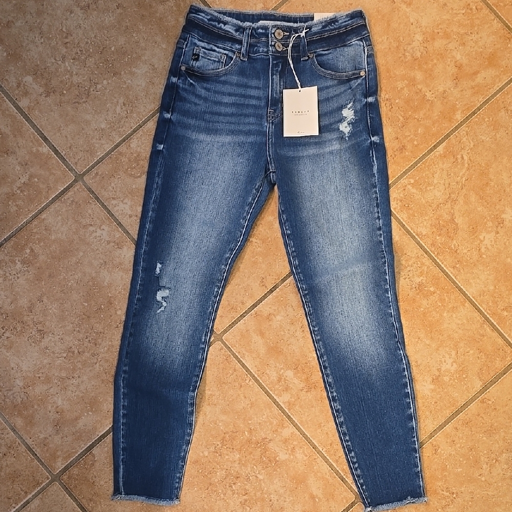Women's KanCan Ankle Skinny Blue Jeans